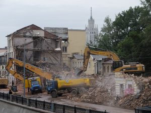 Trabajos previos para la demolición de edificios